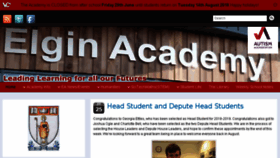 What Elginacademy.co.uk website looked like in 2018 (5 years ago)