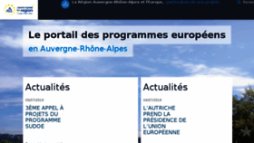 What Europe-en-rhonealpes.eu website looked like in 2018 (5 years ago)