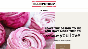 What Elliepetrov.com website looked like in 2018 (5 years ago)