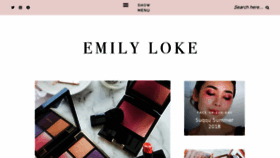 What Emilyloke.com website looked like in 2018 (5 years ago)