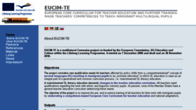 What Eucim-te.eu website looked like in 2018 (6 years ago)