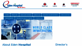 What Edenhospital.net website looked like in 2018 (5 years ago)