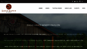 What Eaglehavenwinery.com website looked like in 2018 (5 years ago)