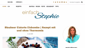 What Einfachstephie.de website looked like in 2018 (5 years ago)