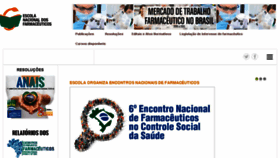 What Escoladosfarmaceuticos.org.br website looked like in 2018 (5 years ago)
