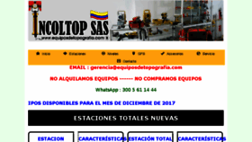 What Equiposdetopografia.com website looked like in 2018 (5 years ago)