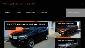 What Exclusivecar.cz website looked like in 2018 (5 years ago)