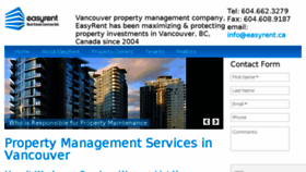 What Easyrent.ca website looked like in 2018 (5 years ago)