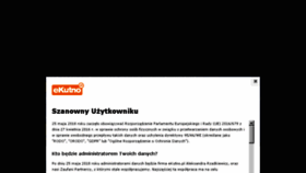 What Ekutno.pl website looked like in 2018 (5 years ago)