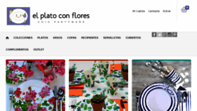 What Elplatoconflores.com website looked like in 2018 (5 years ago)