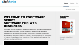 What Esoftscript.com website looked like in 2018 (5 years ago)