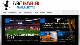 What Event-traveller.com website looked like in 2018 (5 years ago)