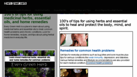 What Everygreenherb.com website looked like in 2018 (5 years ago)
