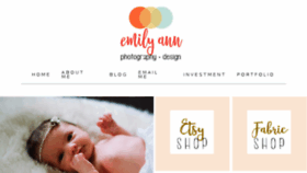 What Emilyannstudio.com website looked like in 2018 (5 years ago)