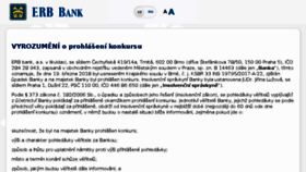 What Erbank.com website looked like in 2018 (5 years ago)