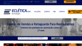 What Ecletica.com.br website looked like in 2018 (5 years ago)