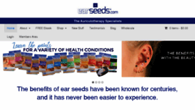 What Earseeds.com website looked like in 2018 (5 years ago)