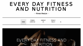 What Everydayfitnessandnutrition.com website looked like in 2018 (5 years ago)