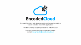 What Encodedcloud.com website looked like in 2018 (5 years ago)