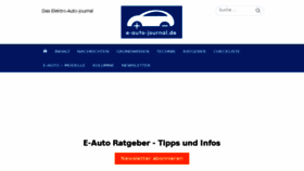 What E-auto-journal.de website looked like in 2018 (5 years ago)