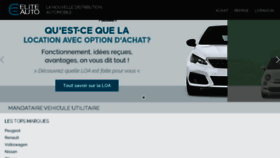 What Elite-utilitaire.fr website looked like in 2018 (5 years ago)