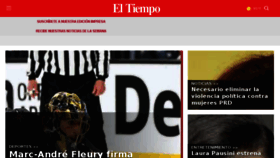 What Eltiempolasvegas.com website looked like in 2018 (5 years ago)