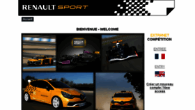 What Extranet-competition.renault-sport.com website looked like in 2018 (5 years ago)