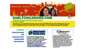 What Earlychildhood.com website looked like in 2018 (5 years ago)