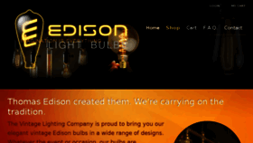 What Edisonlightbulbs.net website looked like in 2018 (5 years ago)