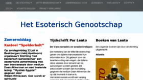 What Esoterischgenootschap.nl website looked like in 2018 (5 years ago)