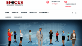 What Efocus.in website looked like in 2018 (5 years ago)