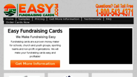What Easyfundraisingcards.com website looked like in 2018 (5 years ago)