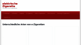 What Elektrische-zigarette.eu website looked like in 2018 (5 years ago)