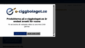 What E-ciggbolaget.se website looked like in 2018 (5 years ago)