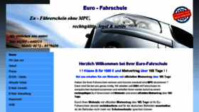 What Euro-fahrschule.com website looked like in 2018 (5 years ago)