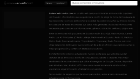 What Emisorasecuador.com website looked like in 2018 (5 years ago)