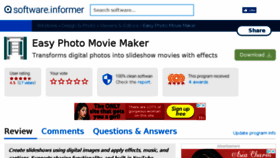 What Easy-photo-movie-maker.software.informer.com website looked like in 2018 (5 years ago)