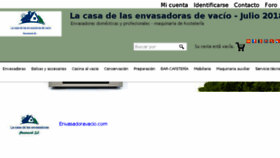 What Envasadoravacio.com website looked like in 2018 (5 years ago)