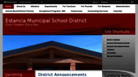 What Estancia.k12.nm.us website looked like in 2018 (5 years ago)