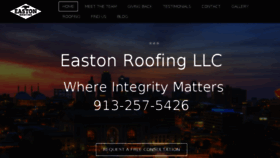 What Eastonroofingkc.com website looked like in 2018 (5 years ago)