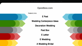 What Epostbox.com website looked like in 2018 (5 years ago)