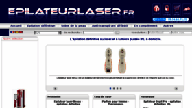 What Epilateurlaser.fr website looked like in 2018 (6 years ago)