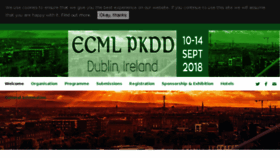 What Ecmlpkdd2018.org website looked like in 2018 (5 years ago)