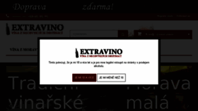 What Extravino.cz website looked like in 2018 (7 years ago)