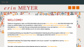 What Erinmeyer.com website looked like in 2018 (5 years ago)