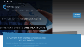 What Eventdex.com website looked like in 2018 (5 years ago)