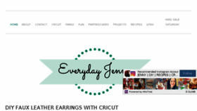 What Everydayjenny.com website looked like in 2018 (5 years ago)