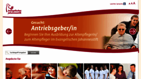 What Evangelisches-johannesstift.de website looked like in 2018 (5 years ago)