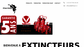 What Extincteurs.ma website looked like in 2018 (5 years ago)