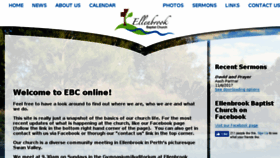 What Ellenbrookbaptist.org.au website looked like in 2018 (5 years ago)